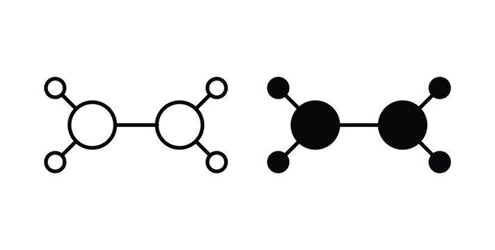 Ethylene molecule icon