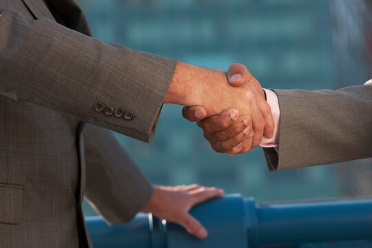 Businessmen shaking hands