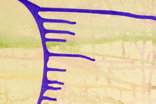 Close-up of an abstract pattern on a yellow background