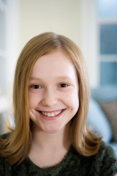 Portrait of a girl smiling