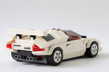Naklejka premium Lego car Lamborghini Countach