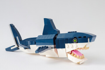 Naklejka premium Lego creator shark