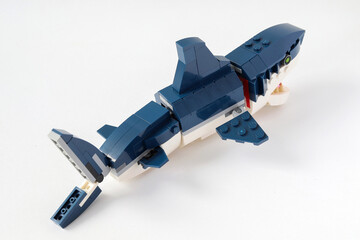 Naklejka premium Lego creator shark