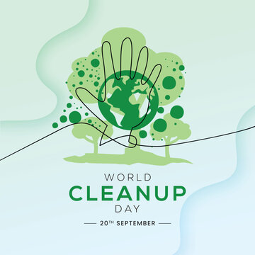 World Cleanup day vector illustration Design, 23 september