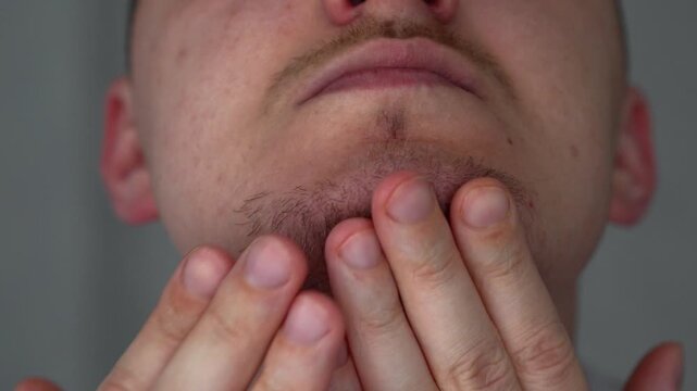 Facial hair on a European man.
A trimmed beard and mustache