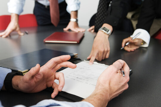 View of businesspeople in the office