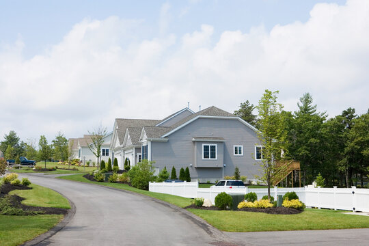 Lawn in front of a house