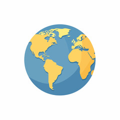 Fototapeta premium Stylized Globe Icon