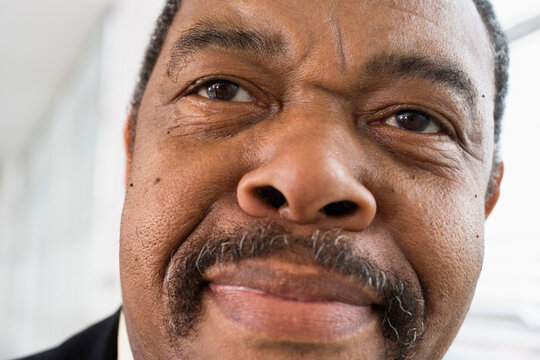 Close up of a man's face