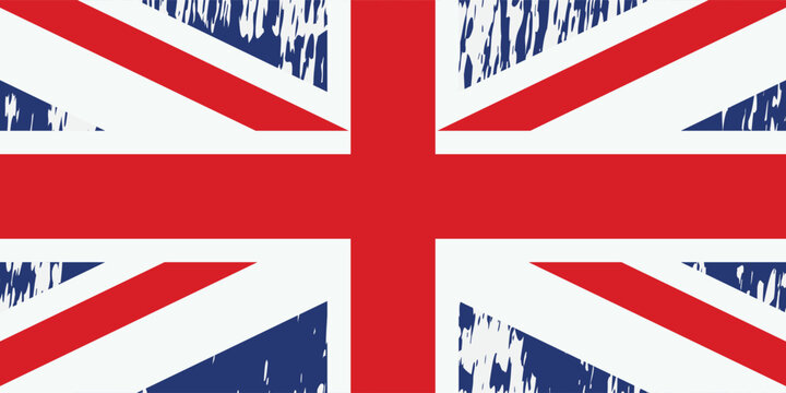 the british flag. flag icon. standard color. standard size. a rectangular flag. computer illustration. digital illustration. vector illustration.