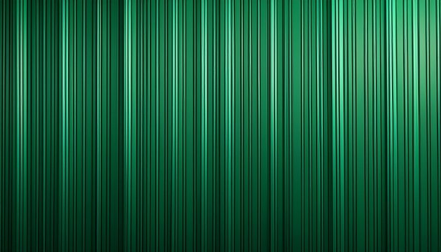 Striped Vertical Green Thin Parallel Lines Emerald Color Stripes Abstract Background Banner
