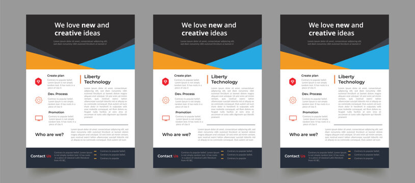 Use, by you or one client, in a single end product which end users are not charged for. Clean and Creative Corporate Flyer template . You can edit the text layers or colors.