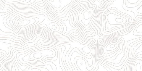 Brown topographic map lines on white background for design and decoration purposes © MD.HUZZATULLAHISLAM