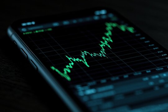 Analyzing stock market data on a smartphone
