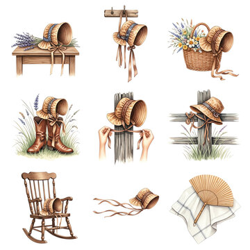 Victorian Bonnets and Farmhouse Accessories Collection