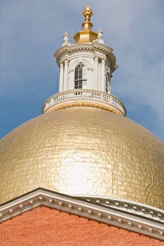 High section view of a government building, Massachusetts State Capitol