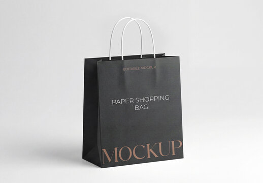 Paper Shopping Bag Mockup