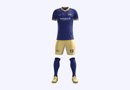 Soccer Uniform Mockup-Front View