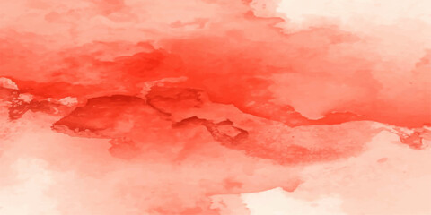 Fototapeta premium An abstract pink and red watercolor paint background with a textured, grunge paper pattern and a rough, vintage surface design