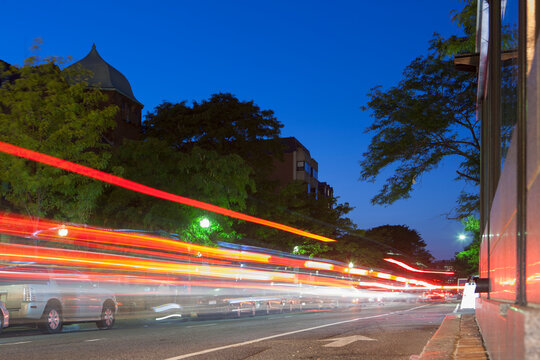 Cars on the road, Exeter Street