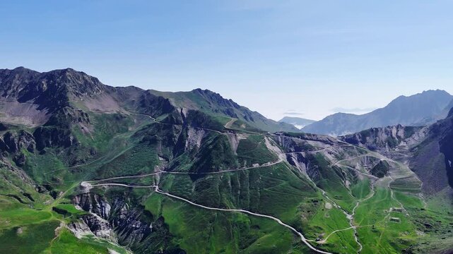 Tourmalet Pass, French Pyrenees, Drone Footage