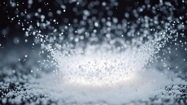 Zen Meditation: White Particles Forming Stable Core of Light