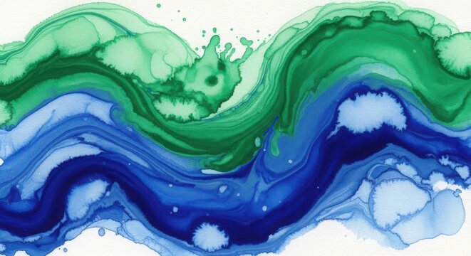 Oceanic currents swirling around continental landmass