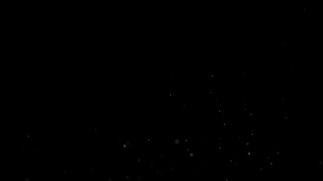 Delicate natural ash particles gently drifting and falling as a dynamic video overlay movement