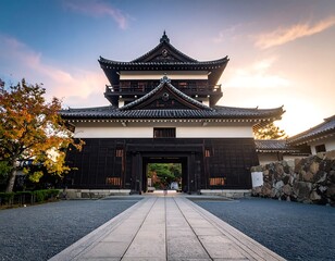 Fototapeta premium Japanese Castle Gate.