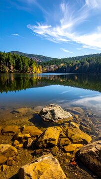 Lake Autumn Reflection.