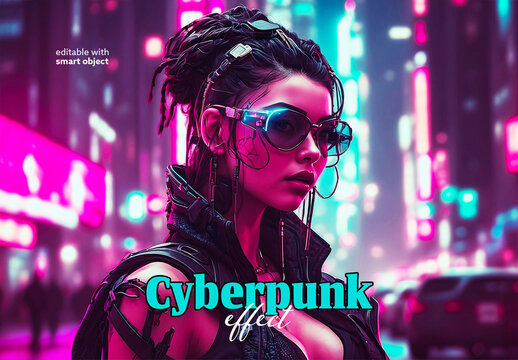 Cybepunk Photo Effect
