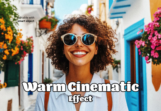 Warm Cinematic Photo Effect