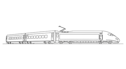 High Speed Train Engine Railway Vehicle. © Ikhsan