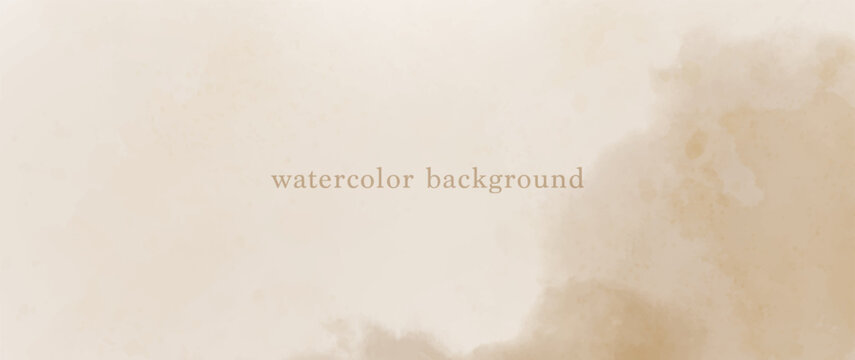 Abstract watercolor art background template. brown beige watercolor backdrop empty space for text, banner, presentation or product display graphic design