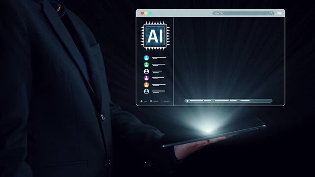 AI platform generating art images with dynamic interface. AI-generated content appears in image gallery artificial intelligence view. Genrative AI loading multiple image from AI design engine. Elide