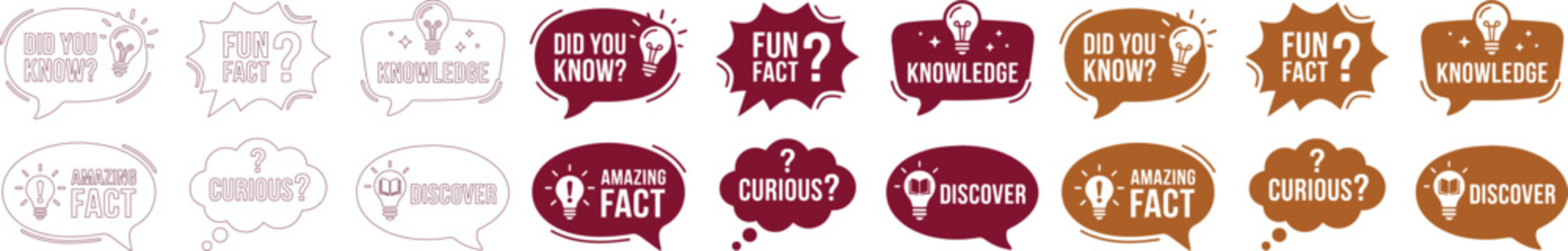 Speech Bubble Vector Set, Location Pin Icons, Question Mark Symbols, Chat Box Elements, Modern Communication Graphics for Web Design and UI/UX isolated on White Background