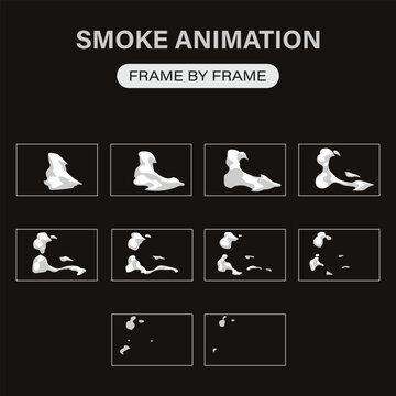 Smoke animation sprite sheet 2d fx