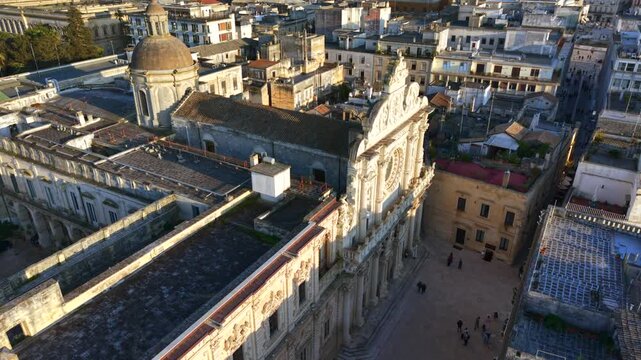 Lecce, Puglia, Italy, aerial drone video