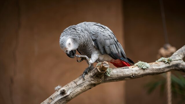 African Grey Parrot, bird, colorful, wildlife, animal, exotic