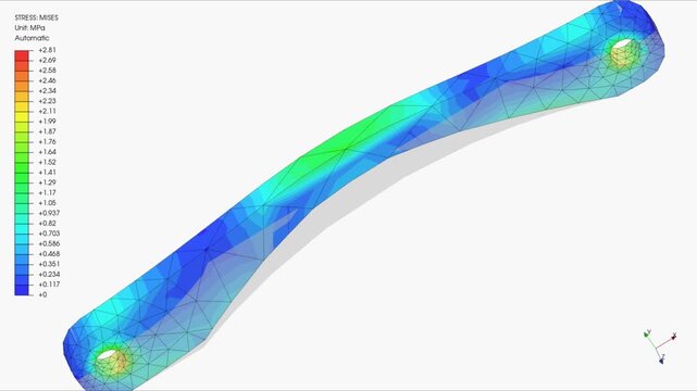 Mechanic simulation engineering - Stress and breakpoint analysis of Tank Cover under force and moment conditions