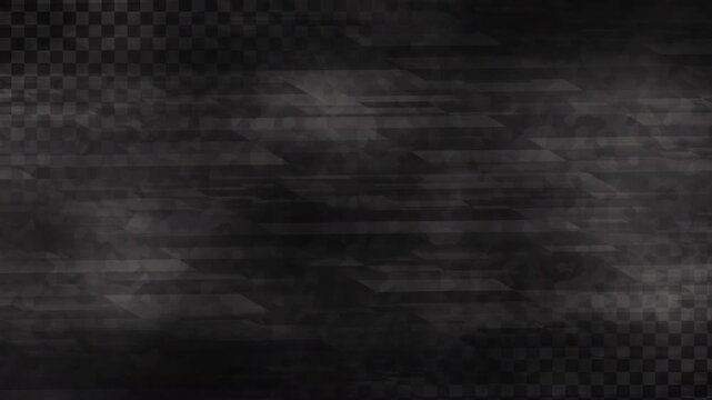 motorsport car racing themed generic grunge motion background wallpaper moving backdrop 4K  with a subtle faded checkered flag pattern on a dirty industrial dark grey and black video