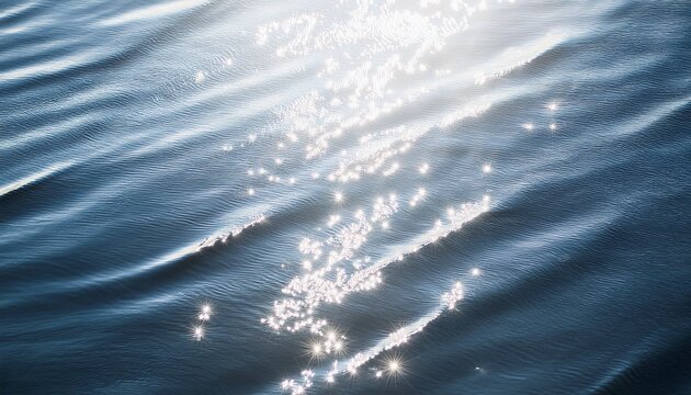 white water ripple surface with shining sunlight reflections abstract blurred texture with light effects and glowing waves bright summer background pattern