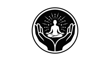 Obraz premium Meditation and mindfulness spiritual practice.