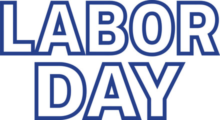 Happy labor day typography patriotic american holiday celebration graphic © Ragia