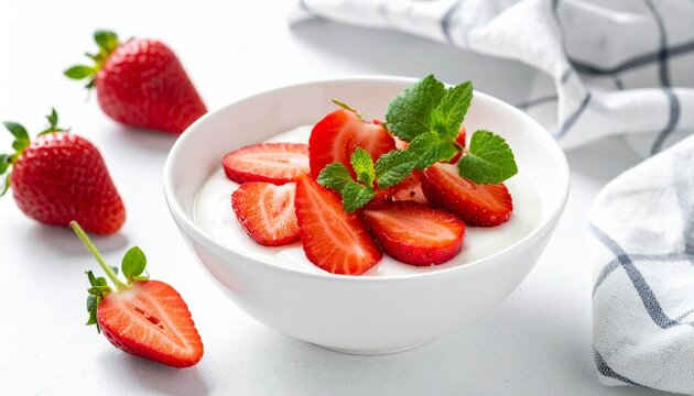 Erdbeeren mit Skyr