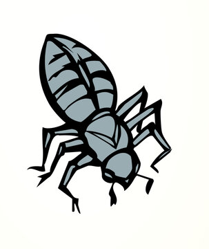 Vector drawing. Lice. One of the Plagues of Egypt.