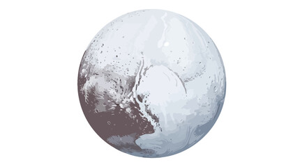 Naklejka premium Pluto Dwarf Planet Solar System Object.