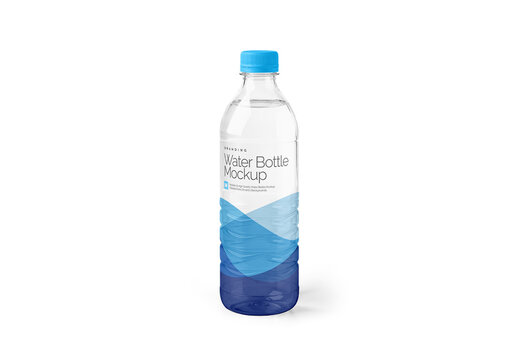 Water Bottle Mockup Realistic Render for Branding and Commercial Use