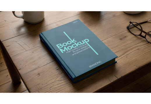Book Mockup for Corporate Branding and Packaging Design
