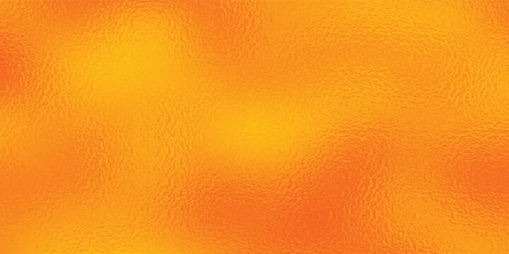 Orange gradient background with foil effect. Red yellow color texture. Neon ombre. Metal background. Abstract colored backdrop design for summer prints. Bright modern texture. Vector illustration